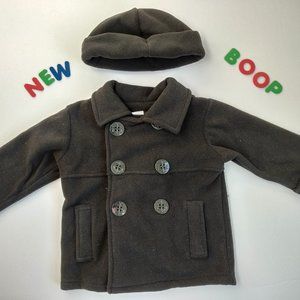 ⛄️NWOT⛄️ Handsome Fleece Pea Coat 6M